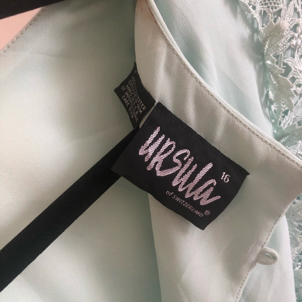 Vintage seafoam Ursula of Switzerland dress - Picture 4 of 5